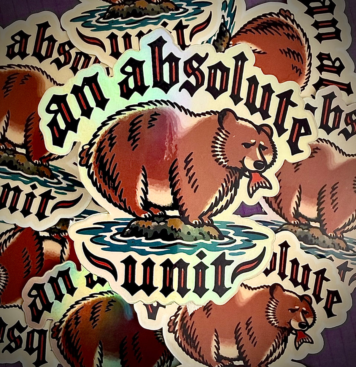 Fat Bear Week (an absolute unit) vinyl sticker 3”