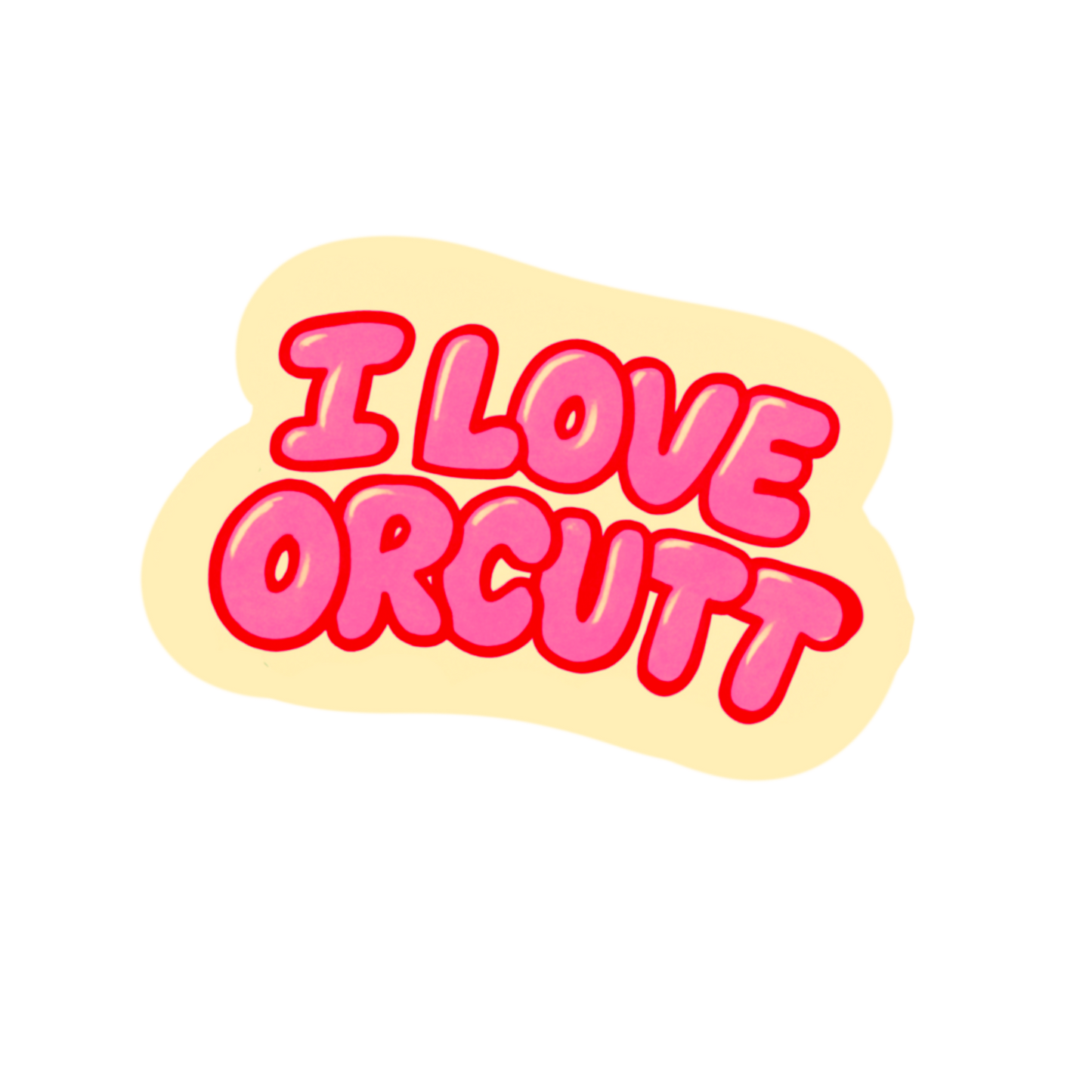 I Love Orcutt Vinyl 3” Sticker