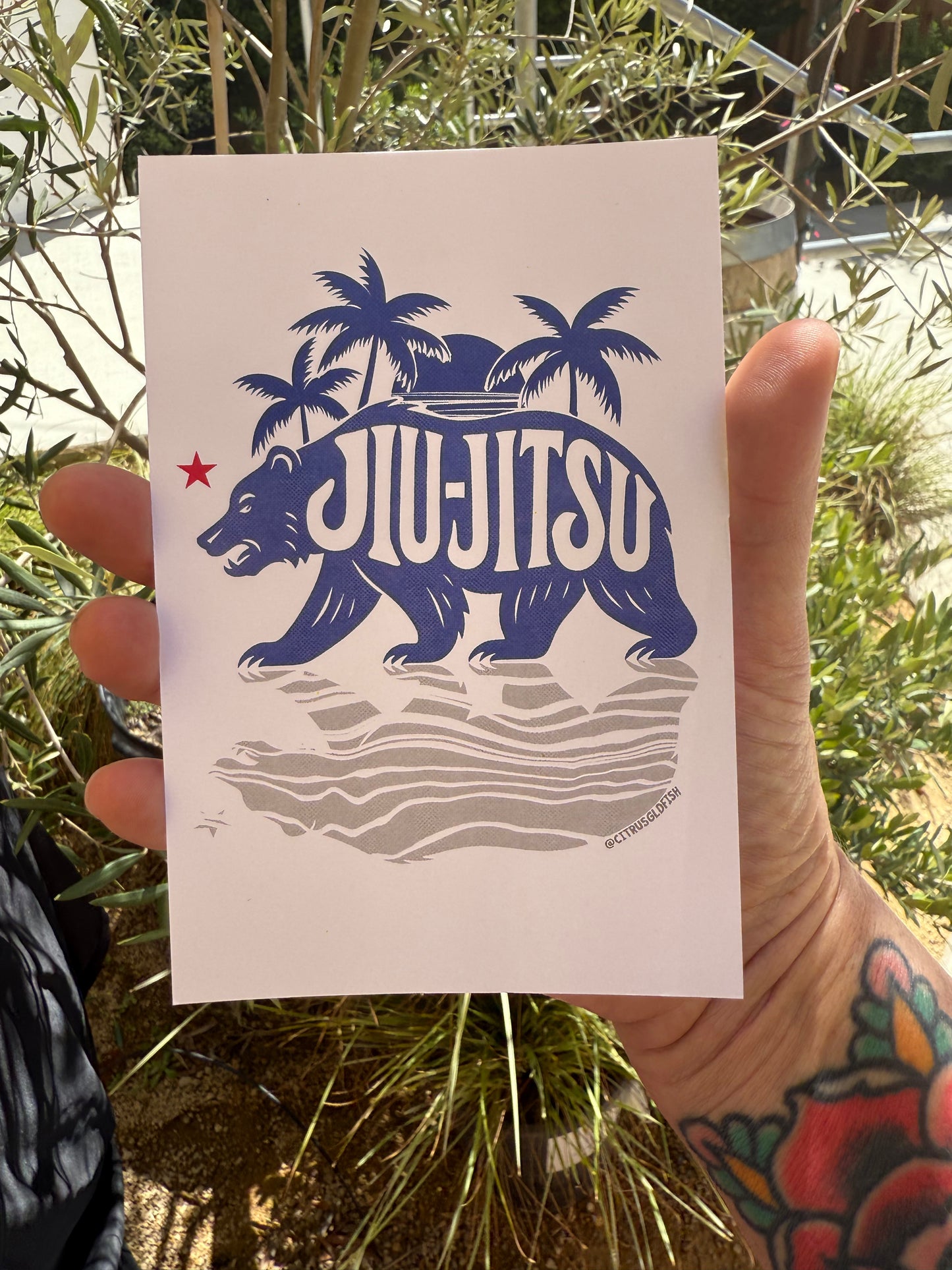 California Jiu-Jitsu art Print 4”x6”
