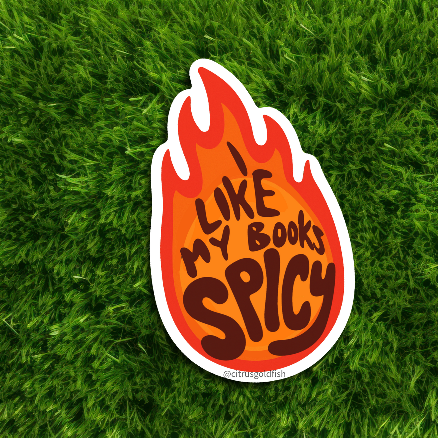 I like my books SPICY 3' vinyl sticker