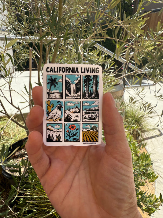 California Living 3” vinyl sticker
