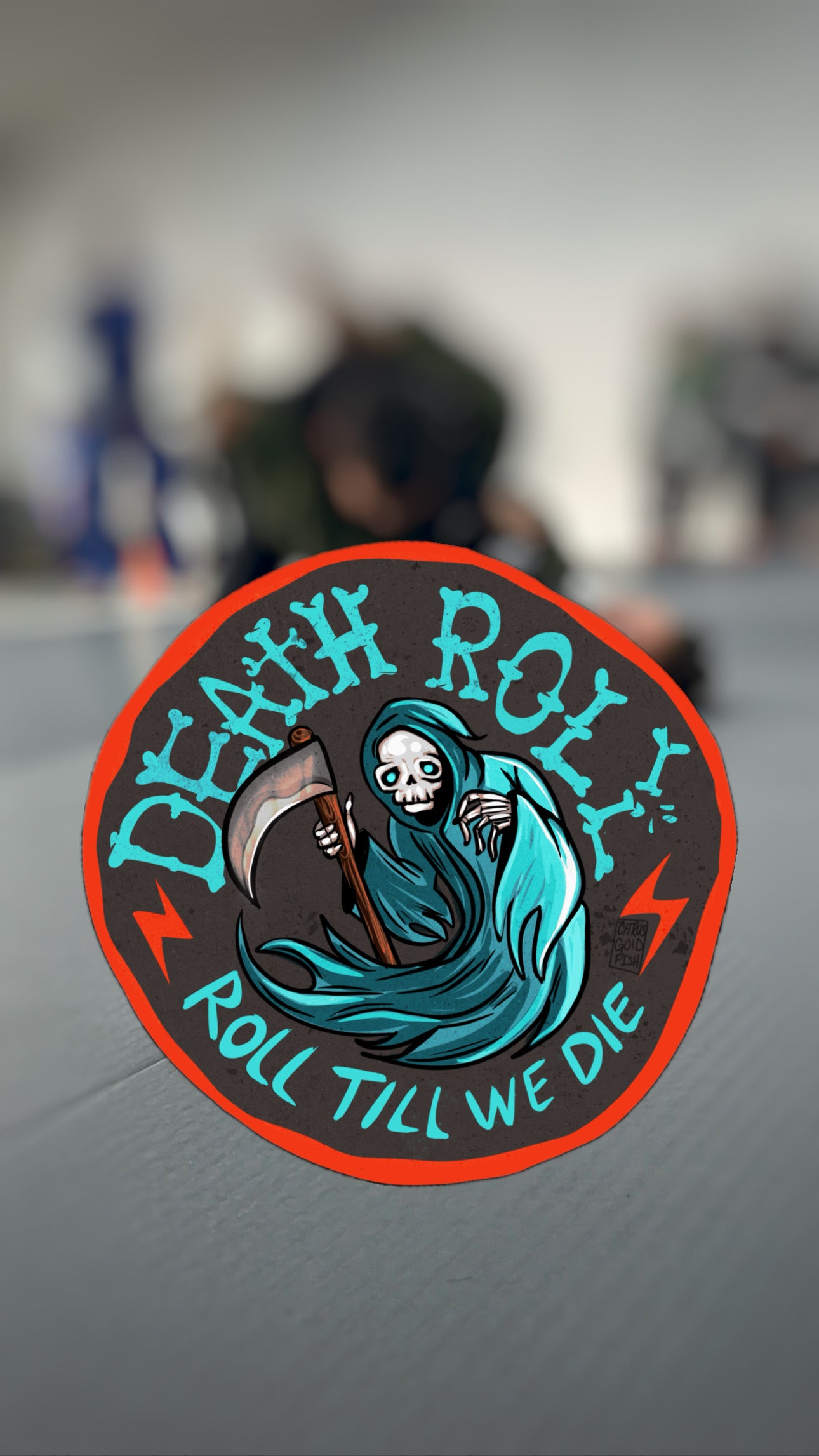 Death Roll “Roll till we die” vinyl chrome stickers