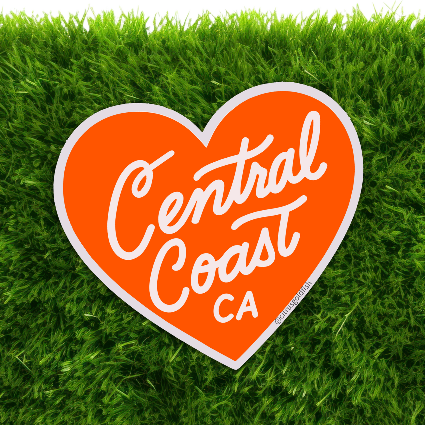 Central Coast CA Love-3" vinyl sticker