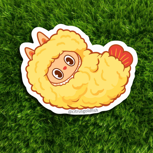 LABUBU SHRIMP 3" vinyl sticker