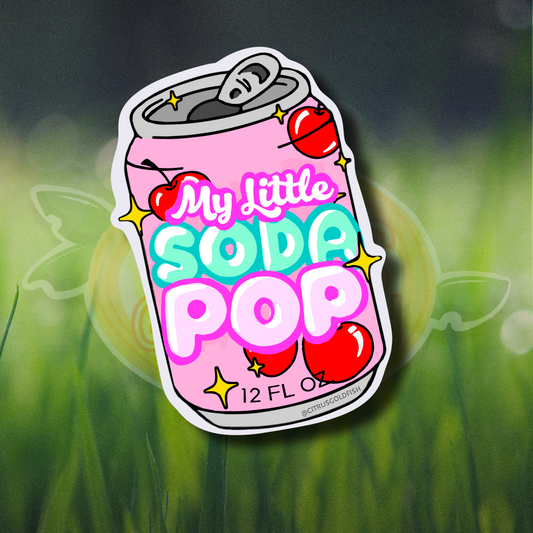 My little soda pop kpop demon hunters -3" vinyl sticker