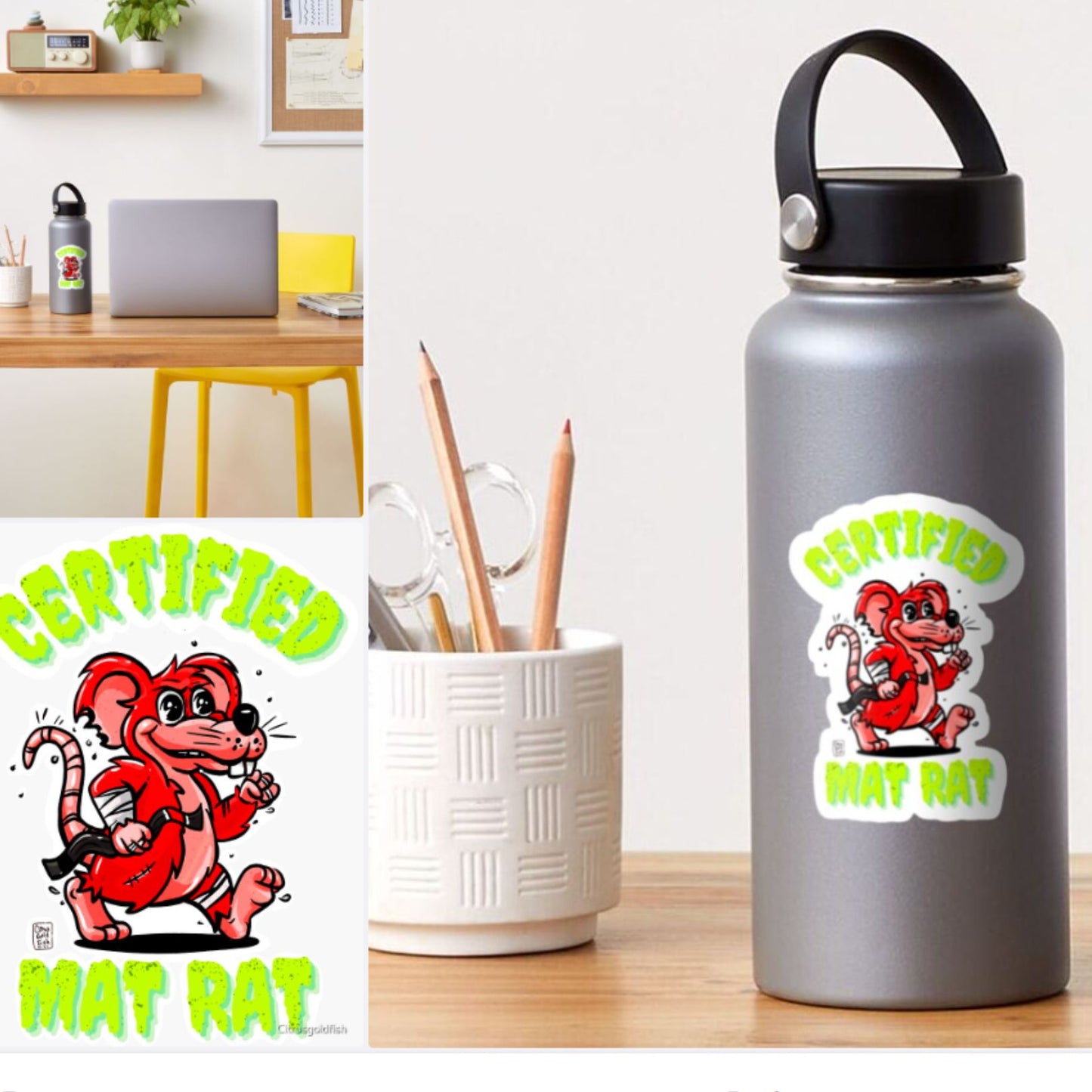 Mat Rat - Clear Stickers