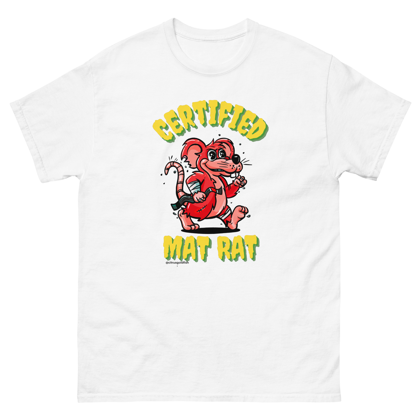 CERTIFIED MAT RAT Jiu-Jitsu classic tee