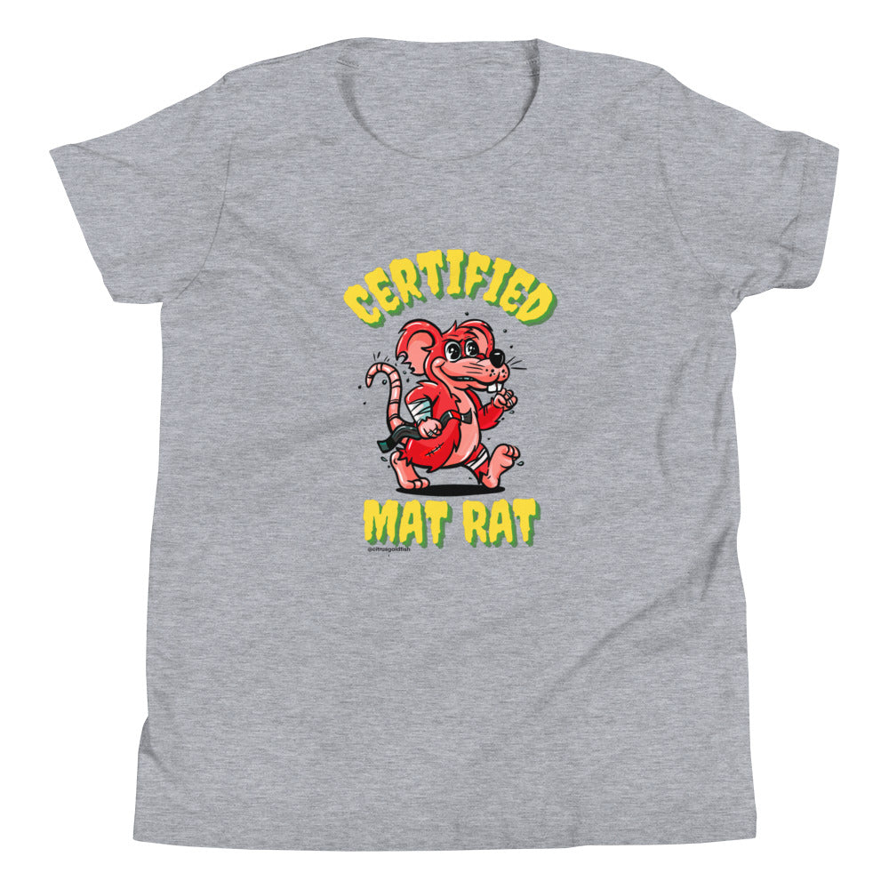 Certified Mat Rat Jiujitsu - Youth Short Sleeve T-Shirt